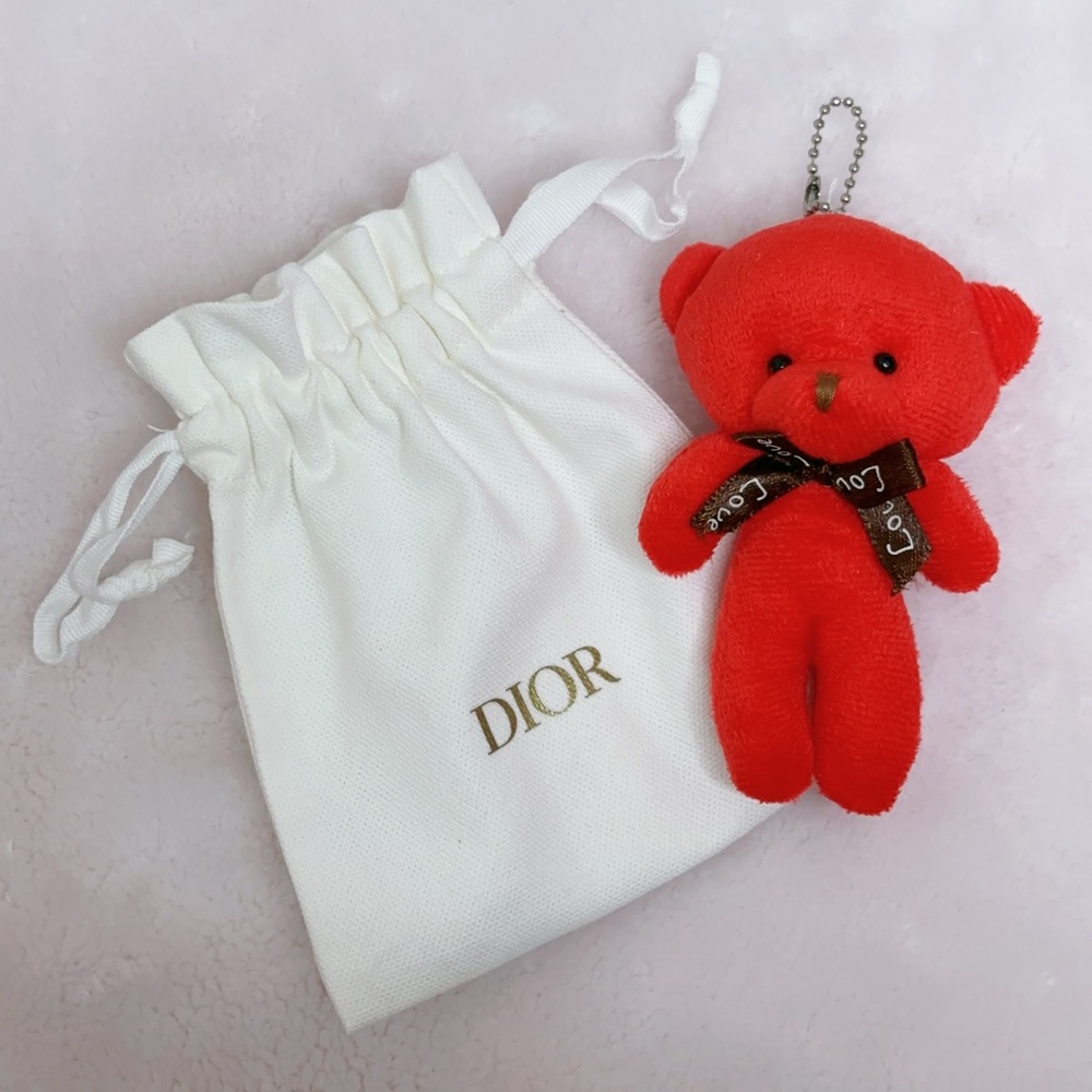 Dior drawstring gift bag comes with the key chain